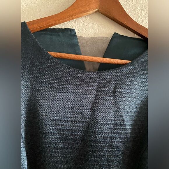 Theyskens Theory Midnight Green Cotton Elastane Blend Sheath Dress 4 Cocktail - Picture 6 of 11